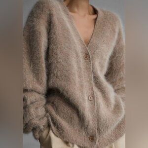 Fuzzy Oversized Button Front Cardigan NWT